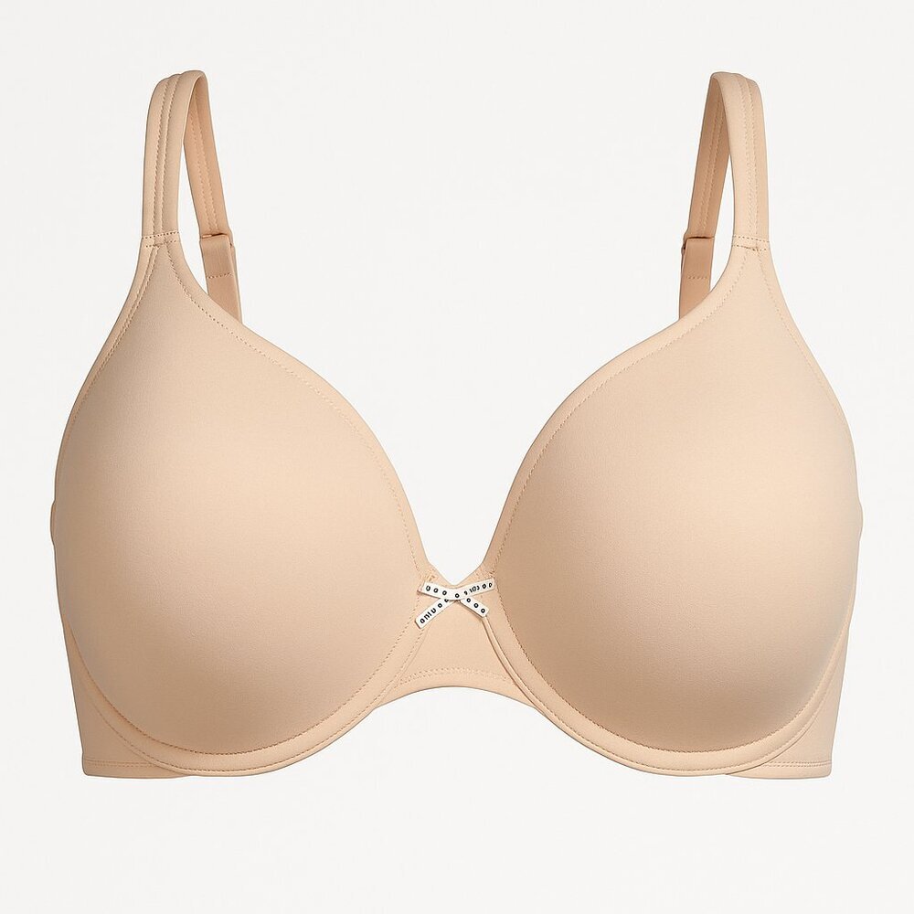 Cacique Smooth Lightly Lined Underwire Everyday T-Shirt Bra Nude 34G